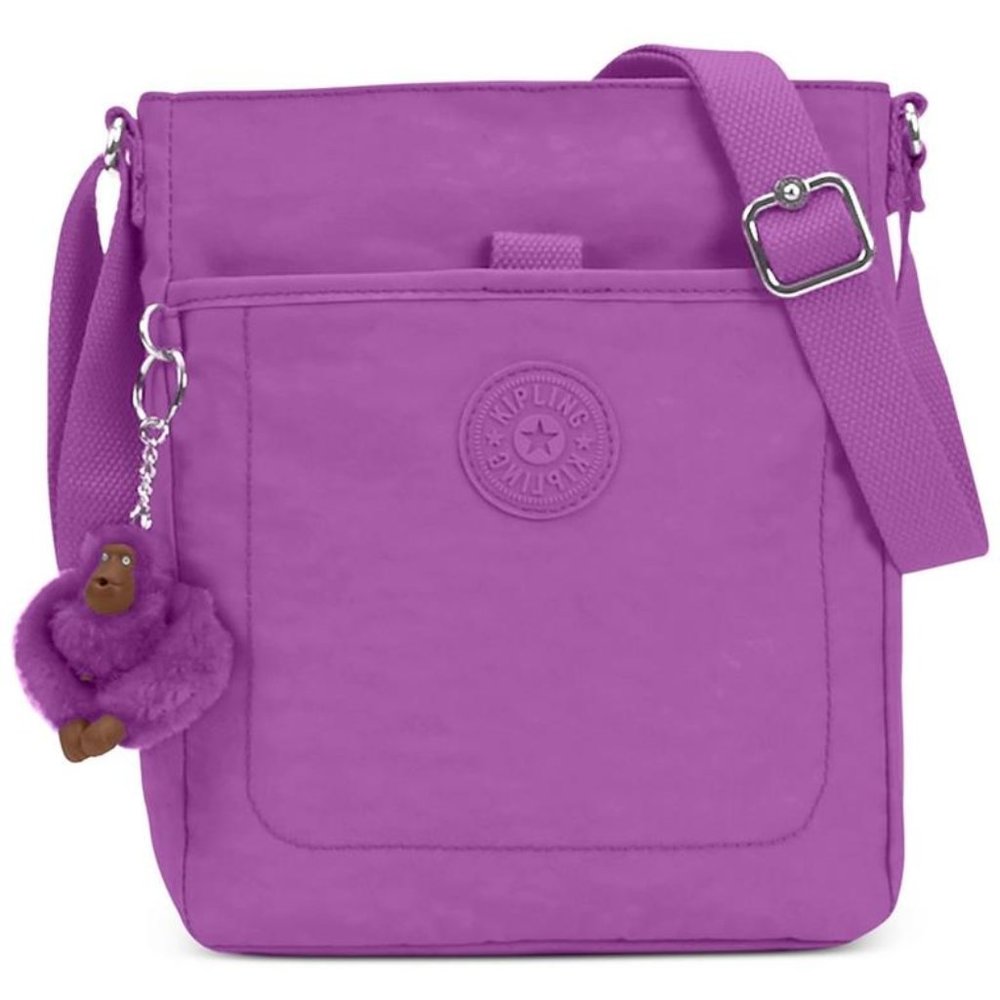 Kipling Crossbody Avari Shoulder Strap - Travel Purple Nylon Satchel